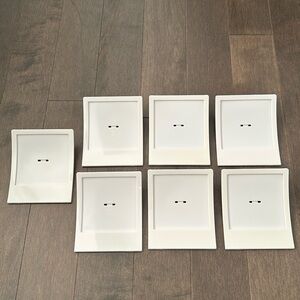 UMBRA White Polaroid Square Magnetic Picture Frames, Plastic Decor Home Photo